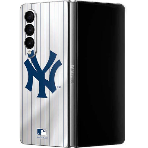 MLB New York Yankees Home Jersey Galaxy Z Fold4 5G Skin